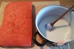 Przygotowanie przepisu Najprostsze ciasto ponczowe, krok 9