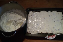 Przygotowanie przepisu Fantastyczne budyniowe ciasto z bitą śmietaną i truskawkami, krok 13